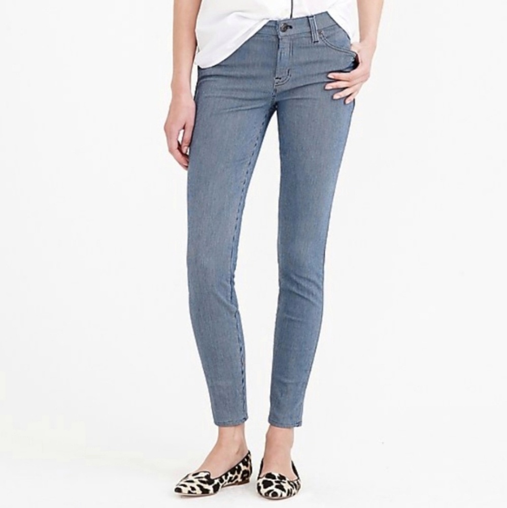 J. Crew Toothpick Jean in Tinted Railroad Wash